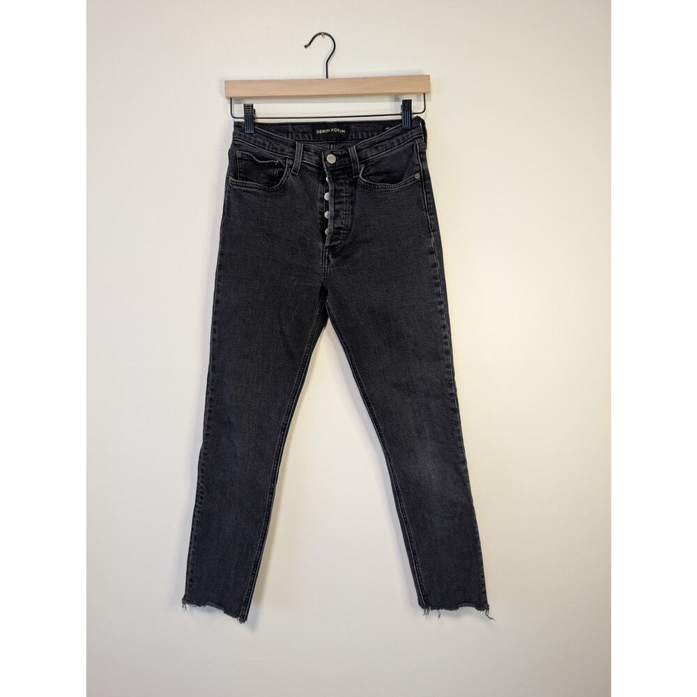 Aritzia Denim Forum “The Yoko” High-Rise Slim Jeans – Black 27, Pre-Worn